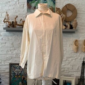 Eskandar Cotton-Silk Blouse Size 1 (US M/L) — Relaxed, Oversized Shirt